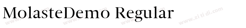 MolasteDemo Regular字体转换 MolasteDemo Regular字体转换